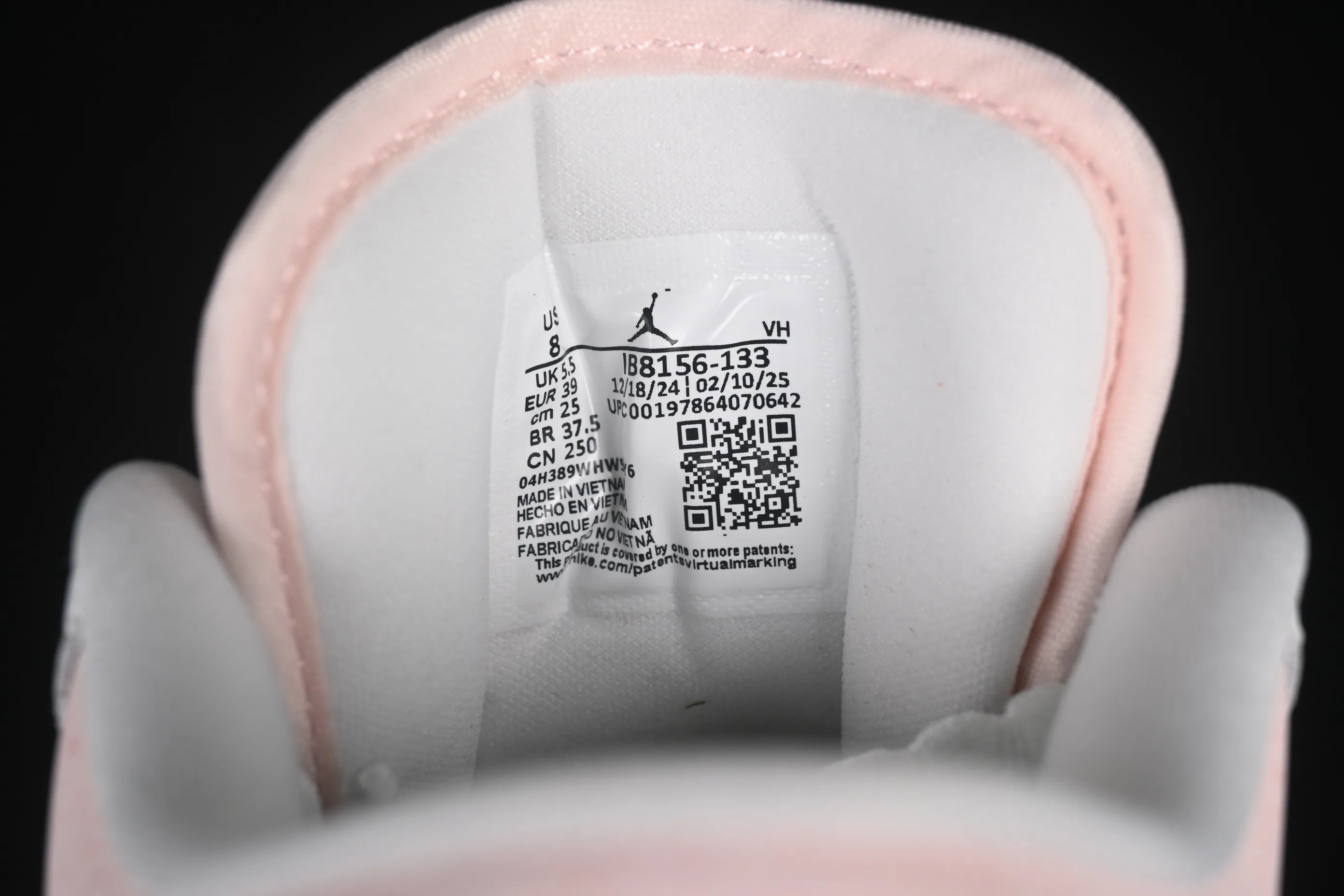 All categories Air Jordan Jordan series basketball shoes Air Jordan 1 Low G version pure original Air Jordan 1 Low AJ1 Joe 1 white pink low-top cultural leisure sports shoes IB8156-133